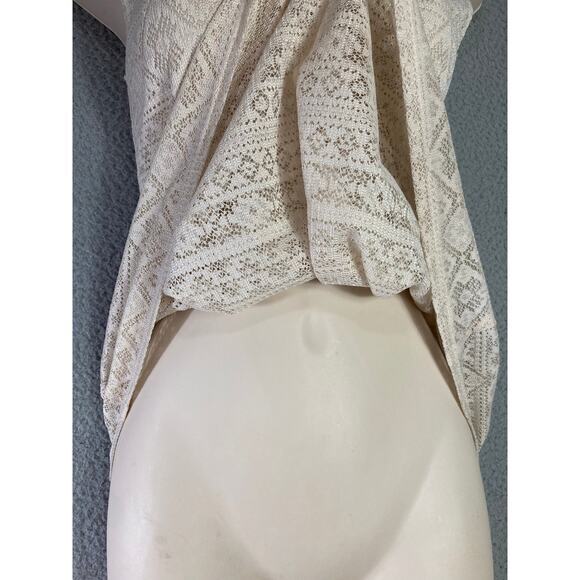 Kirra Women’s XS White Crochet Summer Dress Sleeveless Short Beach Boho Style - Picture 9 of 10